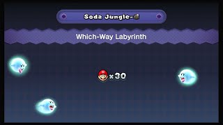 New Super Mario Bros U Deluxe Soda JungleWhichWay Labyrinth [upl. by Yesrej]