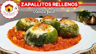 ZAPALLITOS RELLENOS en salsa RIQUISIMOS rápidos y fáciles [upl. by Relyt]