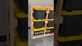 27 GALLON TOTE STORAGE RACK fyp homeimprovement home sandiego diy garage storage homedepot [upl. by Orsay82]