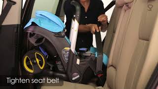 Doona Car Seat Installation  Installing Doona Without ISOFIX Base [upl. by Yelak]