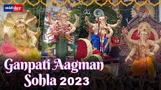 Ganesh Chaturthi 2023 Watch Aagman Sohla Of Mumbais Top Ganpati Pandals [upl. by Omlesna436]