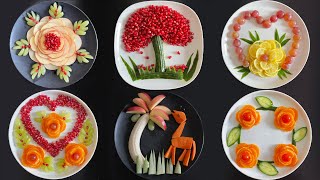 Top 6 Fruits Decoration Ideas  Super Fruits Decoration  Fruit curving amp cutting Hacks Fruits Art [upl. by Jannelle395]