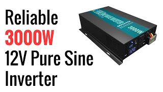 Reliable 3000W 12V Pure Sine Wave Power Inverter Review  Cheap But Is It Any Good [upl. by Teria995]