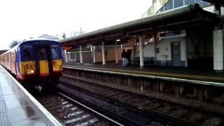 Trains at Feltham station 22215 [upl. by Atilek177]