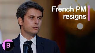 French Election Results Prime Minister Attal Says He Will Resign [upl. by Mrots]