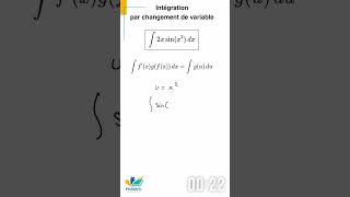 Integrale par changement de variable [upl. by Ecirtam]