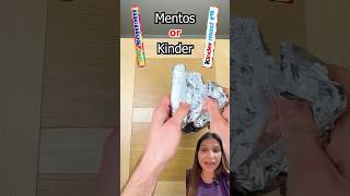 Guess the mentos or kinder🍫shorts trendingshorts guess [upl. by Ogren466]