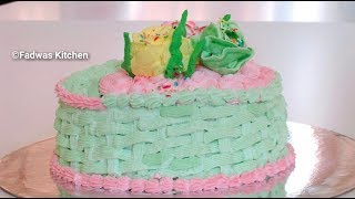 വീട്ടിലൊരു Cream CakeTasty Cake TipsampTricks Basketweave CakeRcp142 [upl. by Enrak]