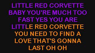 PRINCE  LITTLE RED CORVETTE KARAOKE VERSION amp LYRICS amp INSTRUMENTAL [upl. by Aninay198]