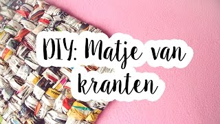 DIY speelgoed matje maken van kranten  De konijnenknuffelaar [upl. by Aztiley]