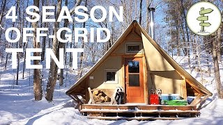 OffGrid ProspectorStyle Tent A Tiny House Alternative [upl. by Hackathorn]