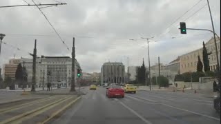 Driving In Athens Greece Kallithea Syggrou Syntagma Omonoia [upl. by Enelia]