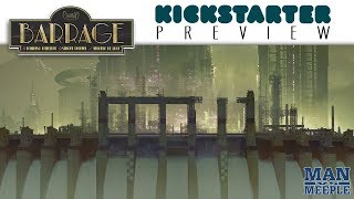 Barrage Preview by Man Vs Meeple Cranio Creations [upl. by Oirotciv]