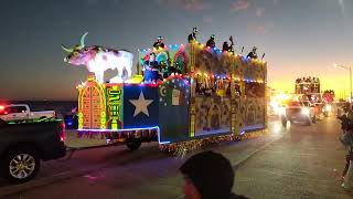 Mardi Gras parade on the seawall Galveston Texass [upl. by Meaghan]