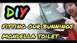 DIY  how I fitted our rear entry Mondella Concerto toilet from Bunnings [upl. by Zilla]