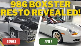 THE BIG REVEAL 1 of 1 Porsche 986 Boxster 25th Anniversary restoration is finished [upl. by Ybeloc150]