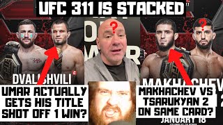 UFC 311 OFFICIAL Merab vs Umar Makhachev vs Tsarukyan 2 Jean Silva Returns MMA News Reaction [upl. by Hilarius594]