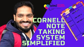 Cornell note making system simplified  systematic and organized note making  Salimz Academy [upl. by Miahc]