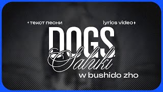 SALUKI amp BUSHIDO ZHO  DOGS Lyrics Video текст песни [upl. by Ansela]