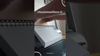 Perforation et reliure d’un Bullet journal sur personnalisé [upl. by Enimassej865]