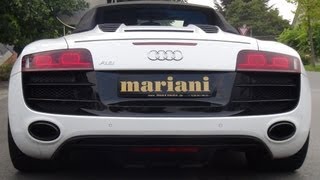 Audi R8 V10 SuperSound Sportauspuff Compilation by mariani Car Styling [upl. by Farwell]