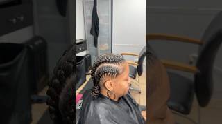 Quick amp Cute🥰🔥 braider hairstyles quickhairstyle hairbraids protectivestyles shortsfeed [upl. by Ayotnom]