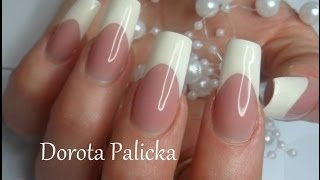 French by Dorota Palicka with Nail Perfect Brush on french gel [upl. by Ellebasi]