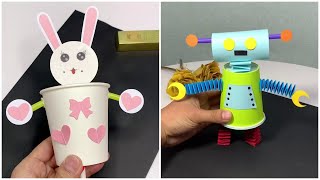 Fun and Easy DIY Crafts Compilation  Creative Ideas with Paper Cups Straws and More [upl. by Boone]