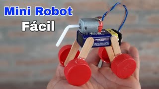 Cómo Hacer Un Mini Robot Muy Fácil  Experimentos Caseros [upl. by Zedekiah651]