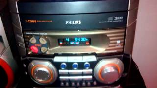 Chaine HiFi Philips Fw c355lecteur cd TECHNICS SLP202A [upl. by Enyamart]