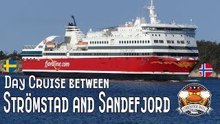 DAY CRUISE from STRÖMSTAD SWEDEN to SANDEFJORD NORWAY on MS Oslofjord [upl. by Defant77]