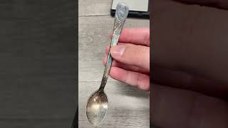 Vintage Silver Plated Gerber Baby Spoon Donated to Goodwill vintage goodwill [upl. by Laurianne151]