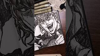 ASMR Drawing DIO BRANDO🕰🌠 Kono Dio Da  Jojos Bizarre Adventure satisfying asmr shorts [upl. by Felicio]