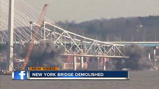 Tappan Zee Bridge in New York to be demolished Tuesday [upl. by Nylasoj]