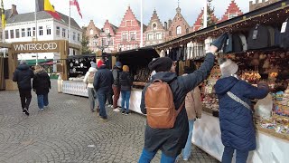 Wintergloed 2024 Bruges Exploring the Magical Christmas Market [upl. by Maon]