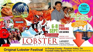 OriginalLobsterFestivalcom  Sept 68 2024 • Orange County FV Sports Park Fountain Valley CA [upl. by Rika236]