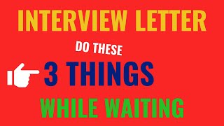 NVC INTERVIEW APPOINTMENT LETTER  3 THINGS YOU CAN DO [upl. by Yung560]