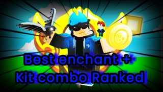 Using the BEST ENCHANT and KIT COMBO in RANKED Roblox Bedwars [upl. by Alleras]