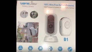 Wansview Wireless WiFi Battery Powered Camera UnboxingSetup [upl. by Zug]