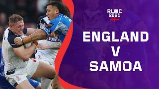 England v Samoa RLWC2021 semi final  one of the best games of rugby league  Cazoo Match Highlights [upl. by Eened]