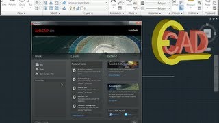 Learning Autocad 2013 Tutorial 1 AutoCAD Introduction [upl. by Spearing]