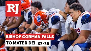 Bishop Gorman falls to Mater Dei [upl. by Audy376]