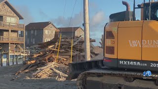 Cape Hatteras National Seashore confirms second house collapses in Rodanthe [upl. by Leiria]