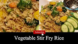 Vegetable Stir Fry Rice  Fry Rice  Quick and Easy Fry Rice  Basmati Fry Rice  rice [upl. by Ellis]