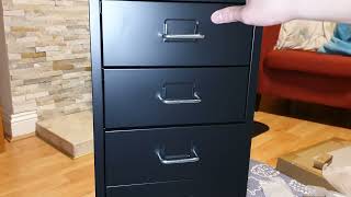 IKEA helmer Desk Cabinet Install amp Review [upl. by Colbye]