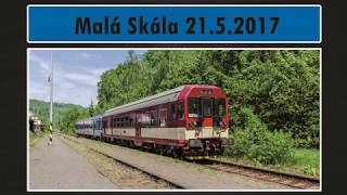 Vlaky Malá Skála 2152017 [upl. by Teirrah]