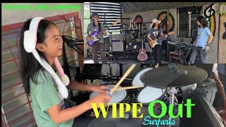 WIPE OUT The SurfarisCOVER By Father amp Kids Jamming 💗☮️🎶 [upl. by Igic966]