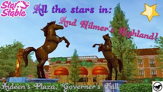 All the Stars in Nilmers Highland Aideens Plaza and Governers Fall  Star Stable Online [upl. by Ytoc618]