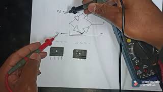 Como testar ponte retificadora com multímetro digital Ponte retificadora em curto como testar [upl. by Cutler]
