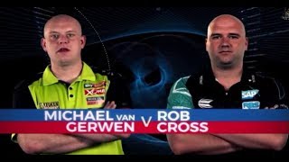 2019 New Zealand Darts Masters Semi Final van Gerwen vs Cross [upl. by Mic592]